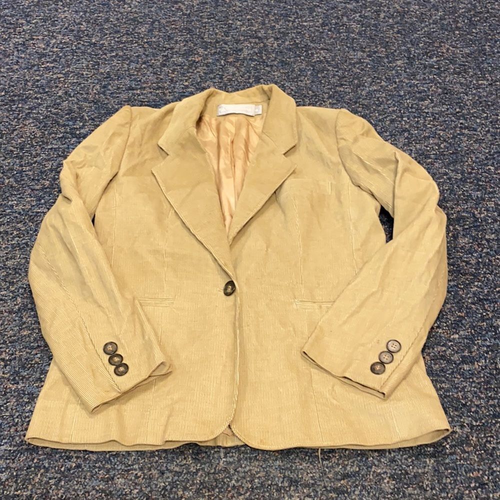 Evan Picone Tan Corduroy Blazer sz. 6